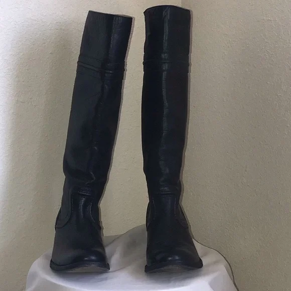 Frye Full Grain leather riding boots -Melissa Trapunto Size 6 B GUC - Picture 3 of 14